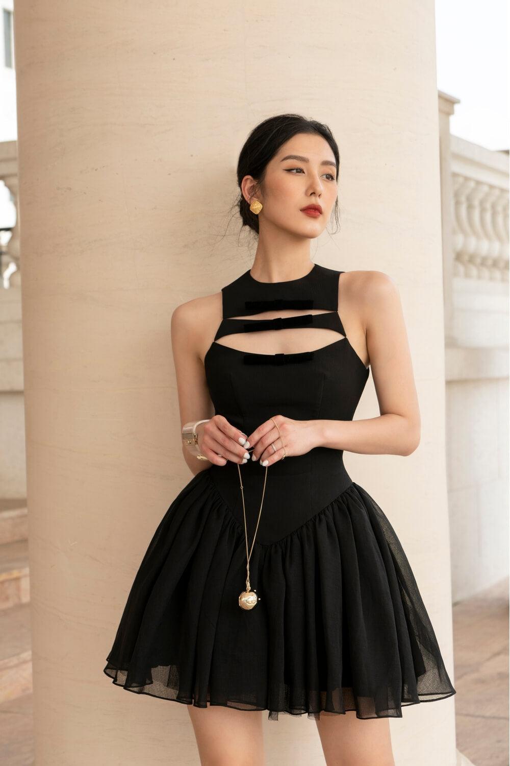 white christmas dresses Claude Cut Out Side Split Maxi Dress | Black | Dresses main image 0