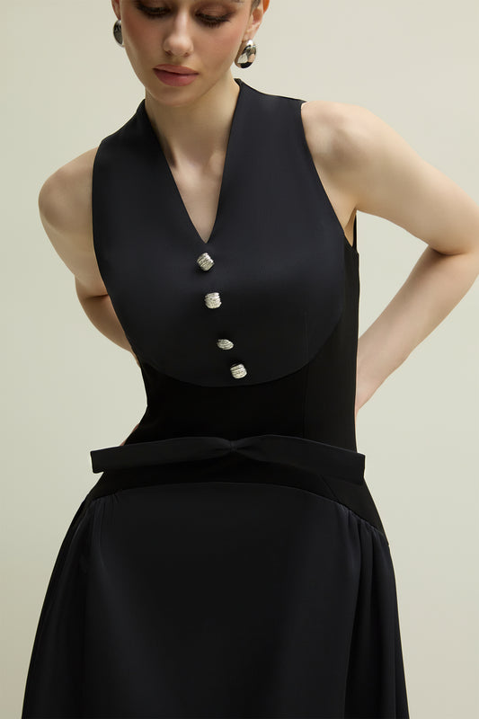 Richmond A-line Ribbon Maxi Dress