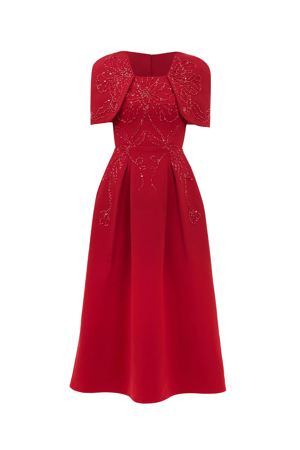 ruby linen dress Ruby Linen Blend Shirt Dress-White Embroidery