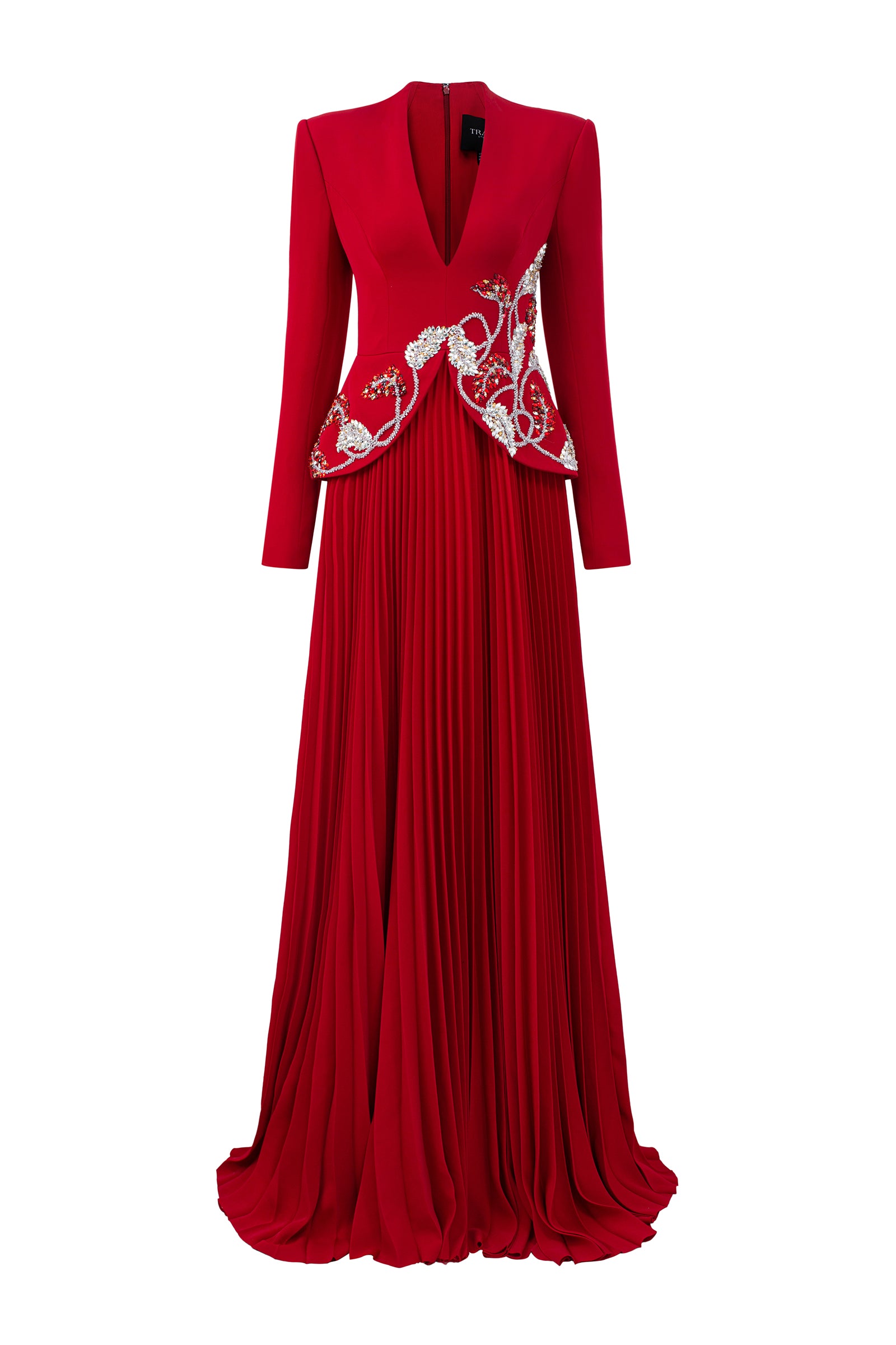 dark red maxi dress formal Savannah Pleated Maxi Dress