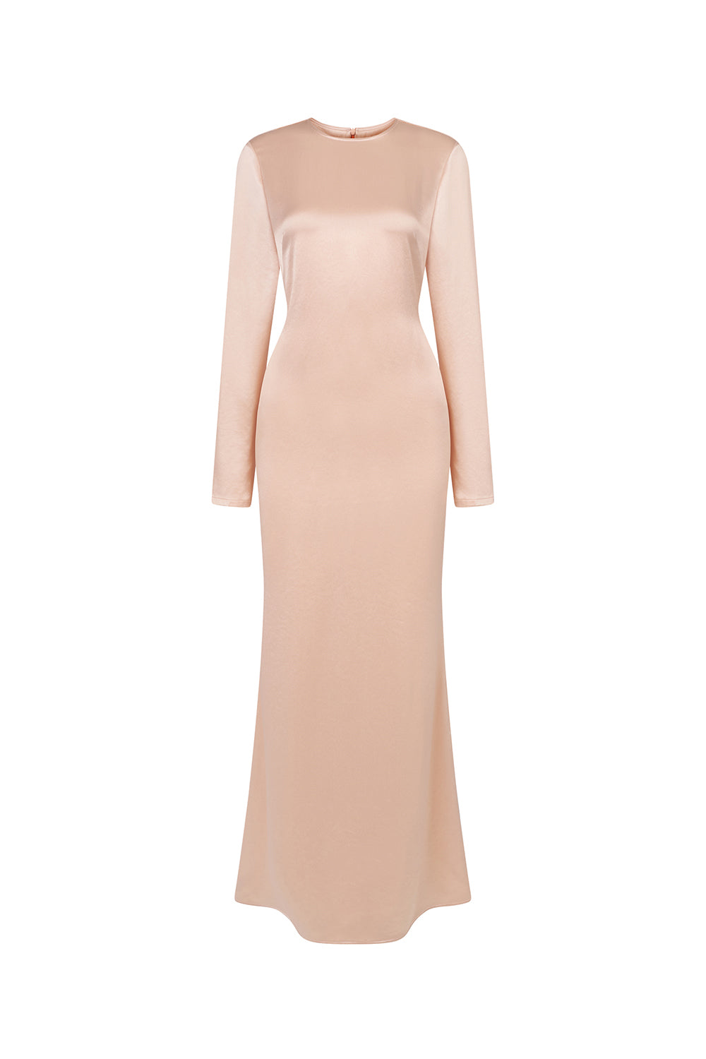 Women's Mira A-Line Long Sleeved Polyester Maxi Dress S/M/L/Customize Pink Nude Mean Blvd Pink Nude / M Women's Mira A-Line Long Sleeved Polyester Maxi Dress S/M/L/Customize Pink Nude Mean Blvd Pink Nude / M