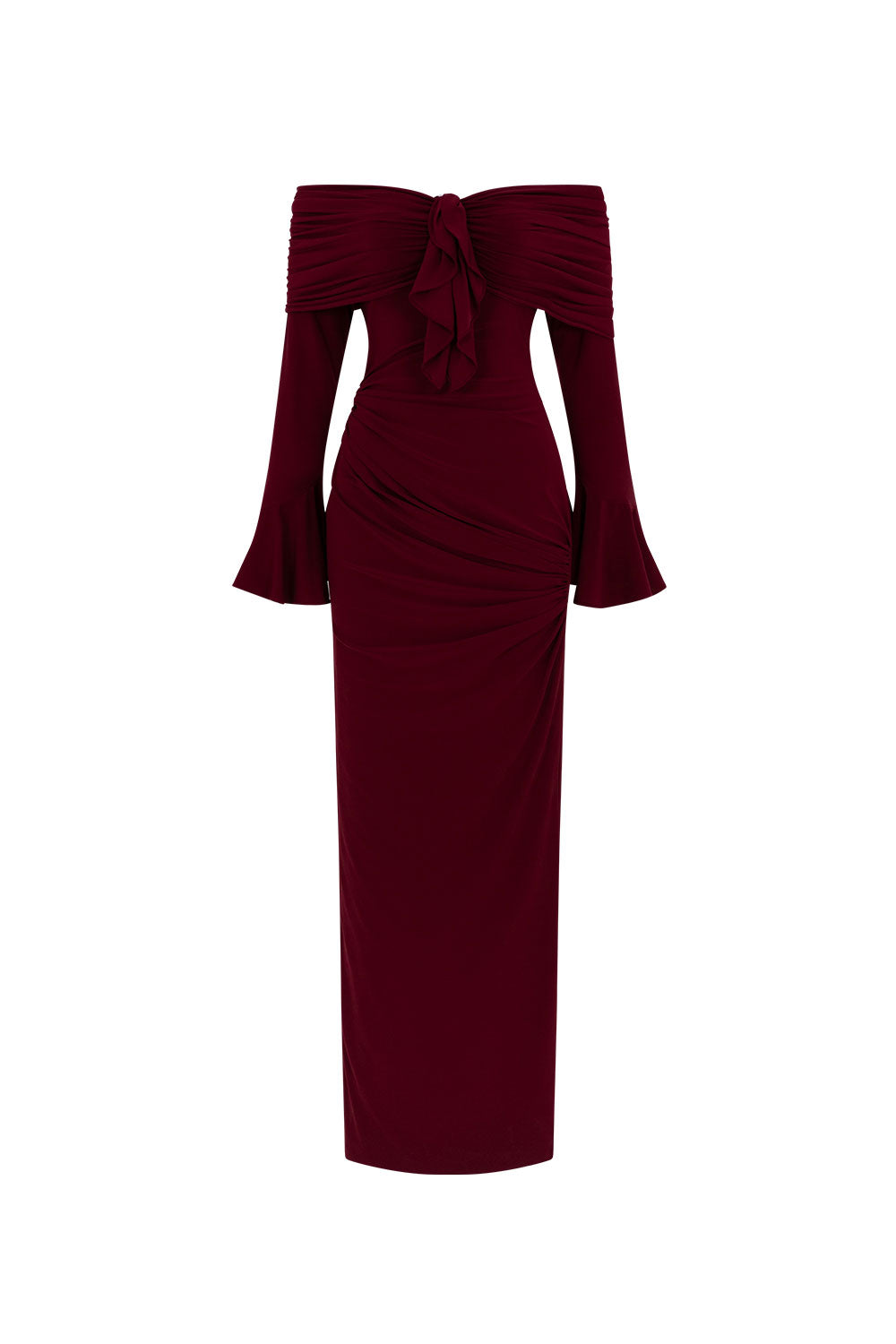 Women's Glory Bodycon Off-Shoulder Spandex Ankle Length Dress S/M/L/XL/Customize Champagne MEAN BLVD Champagne / L Women's Glory Bodycon Off-Shoulder Spandex Ankle Length Dress S/M/L/XL/Customize Champagne MEAN BLVD Champagne / L
