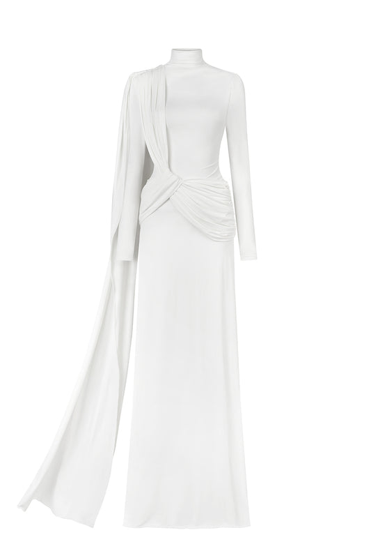 Dara Sheath Knotted Tencel Maxi Dress