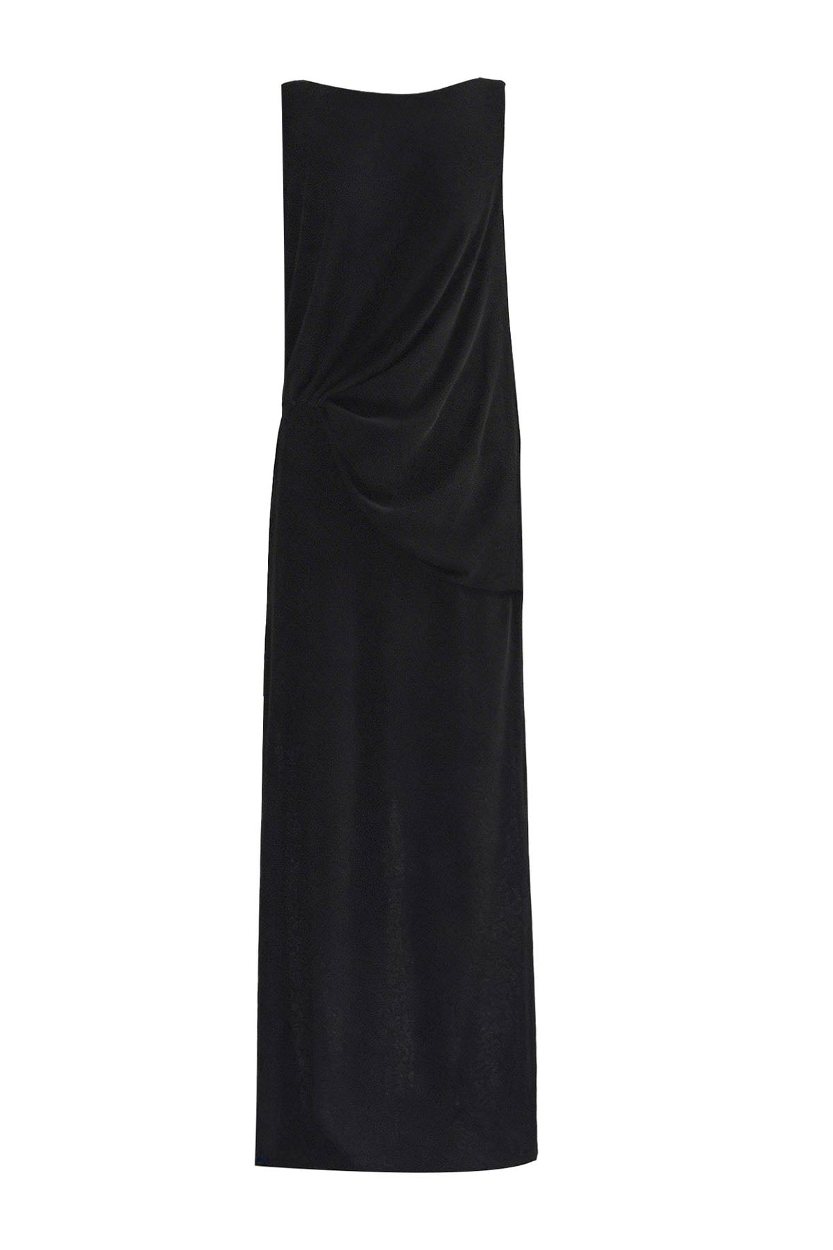 black boat neck maxi dress Women's Moisson Boat Neck Maxi Dress Black S/M/L/Customize MEAN BLVD