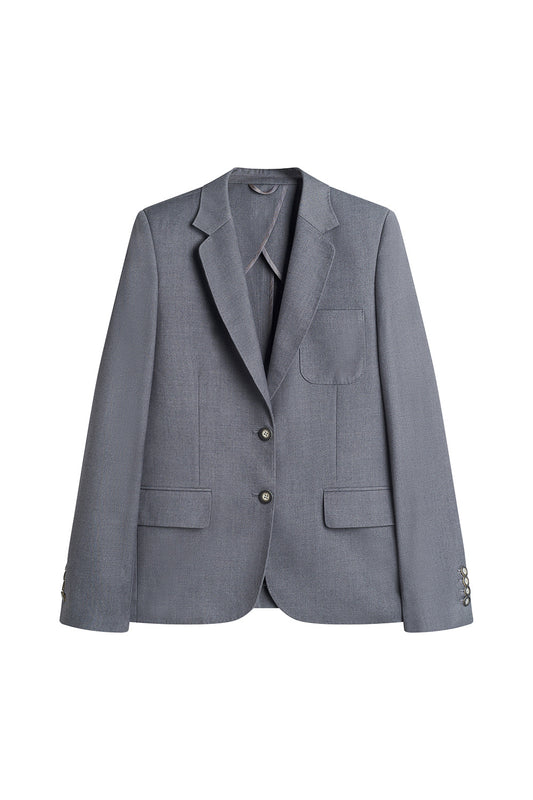 Velora Straight Flap Pocket Wool Blend Blazer