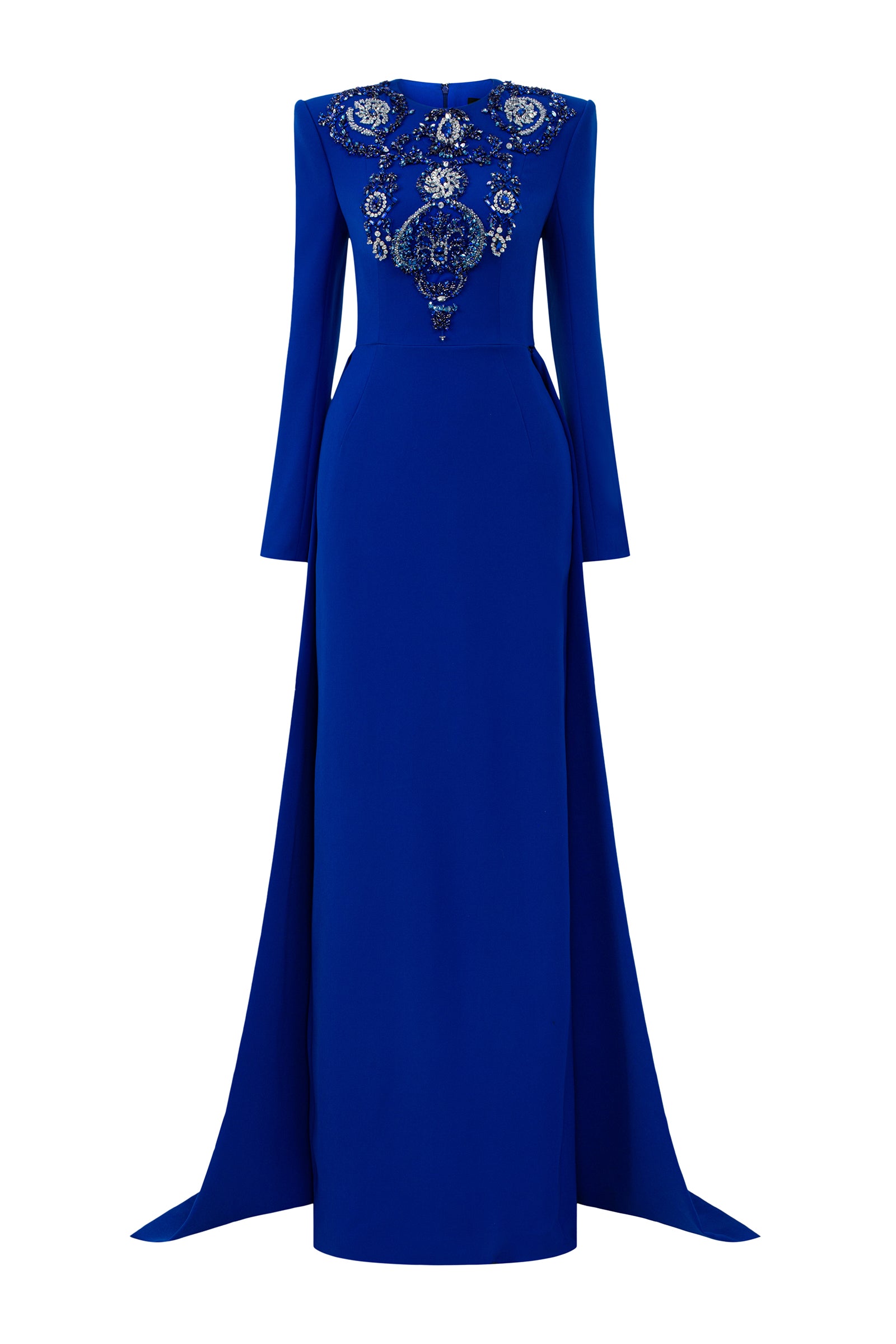 Women's Naomi Bead Maxi Dress Royal Blue XS/S/M/L/XL/XXL/Customize MEAN BLVD Royal Blue / XS