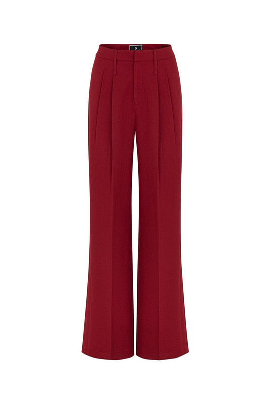 Mina Straight Basic Cotton Floor Length Pants