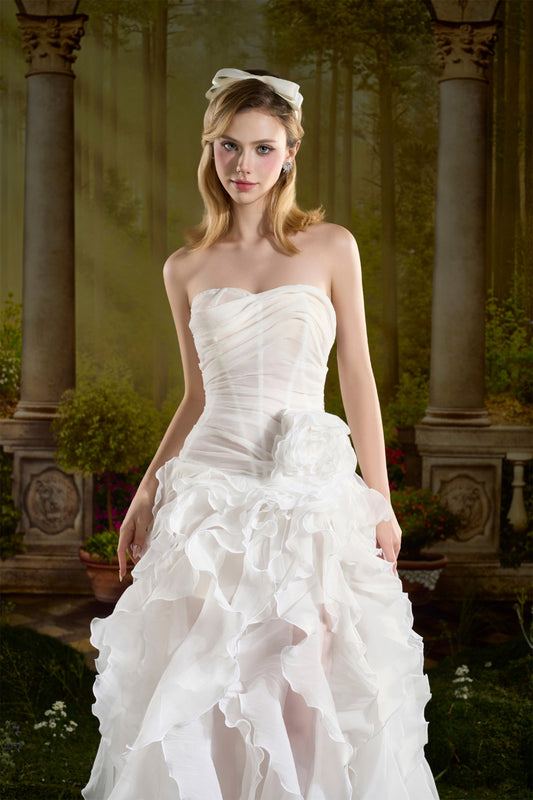 Jelly Sweetheart Ruffle Maxi Dress