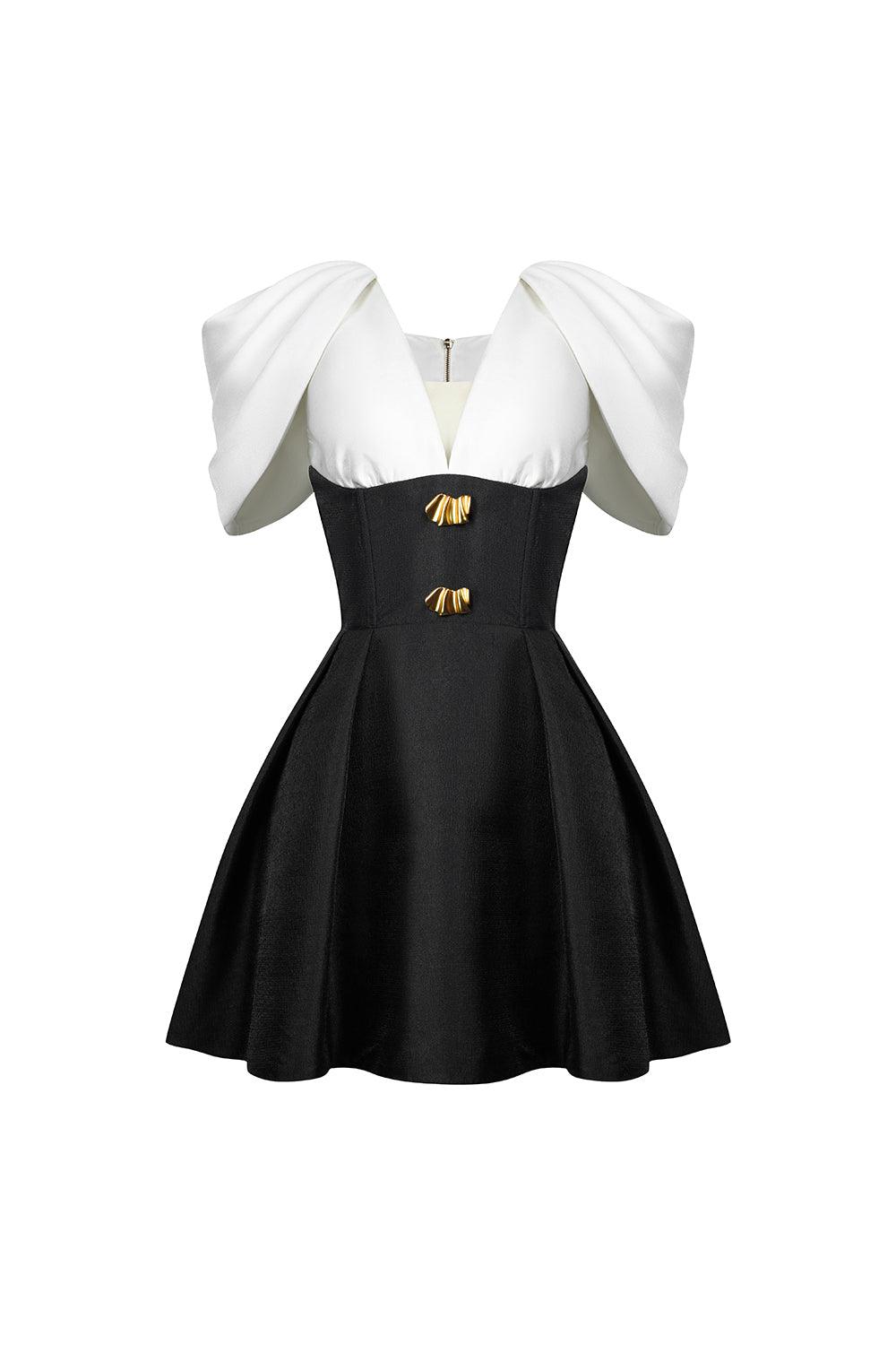 knee length dresses for ladies Ariana Draped Strapless Mini Dress  Shop American Threads Women's Trendy Online Boutique White / M