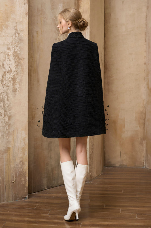 Isaline Collared Cape