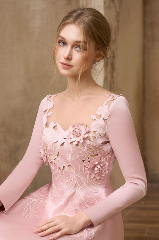 Lucienne Applique Mini Dress