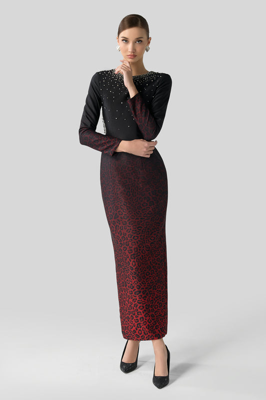 Élise Round Neck Maxi Dress