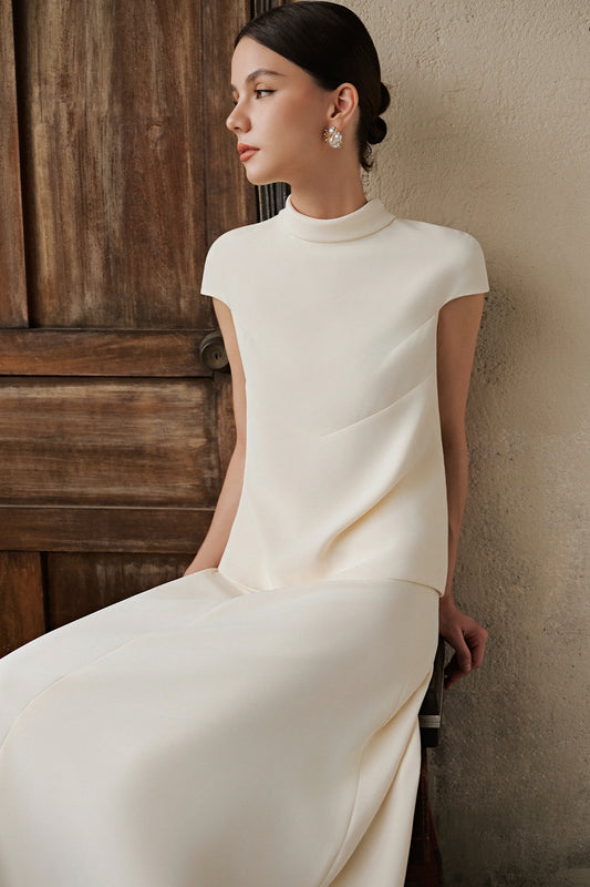 Tama A-line Acetate Skirt