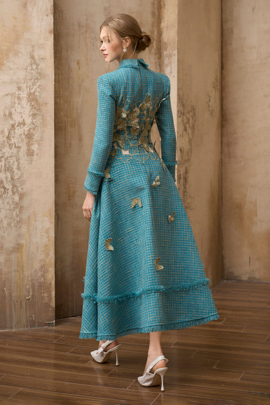 Sylvette Collared Maxi Dress