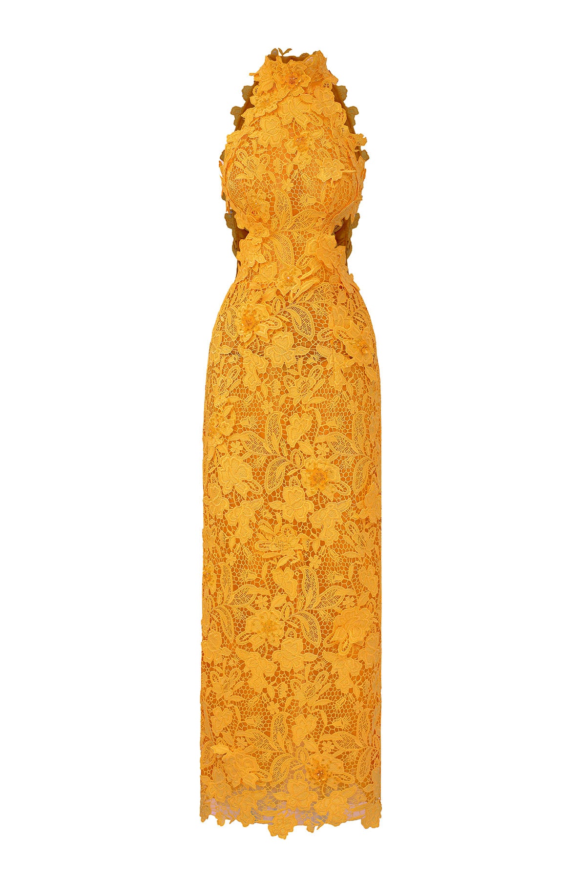 Women's Zeph Halter Midi Dress Saffron XS/S/M/L/XL/XXL/Customize MEAN BLVD Women's Zeph Halter Midi Dress Saffron XS/S/M/L/XL/XXL/Customize MEAN BLVD