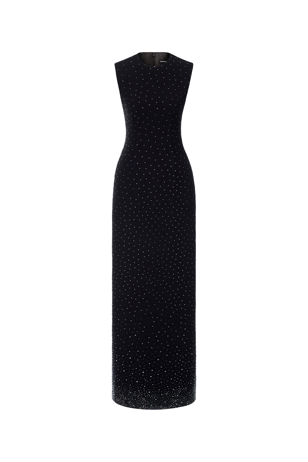 princess polly baby blue dress Black Strappy Beaded Maxi Dress main image 0