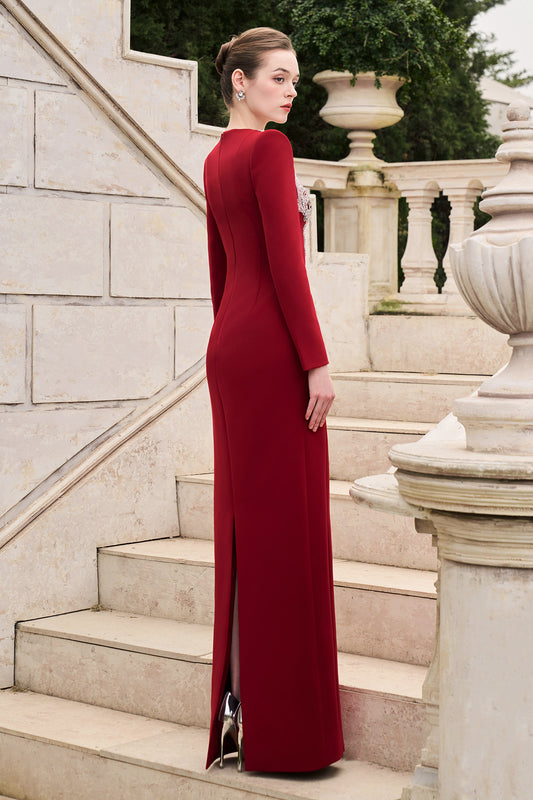 Eloise Trapeze Neck Maxi Dress