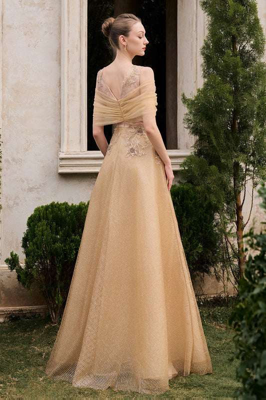 Sofia Cold Shoulder Sleeve Maxi Dress