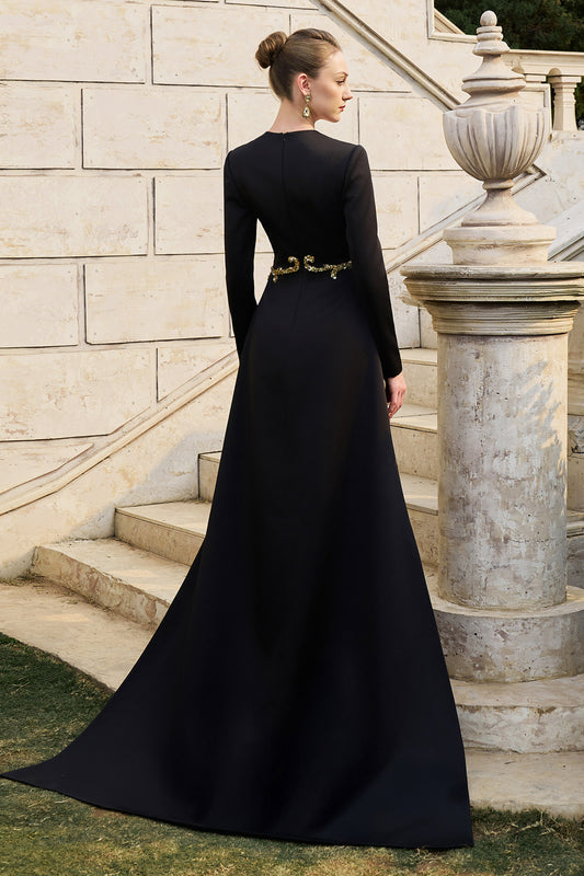 Juliette Peplum Maxi Dress