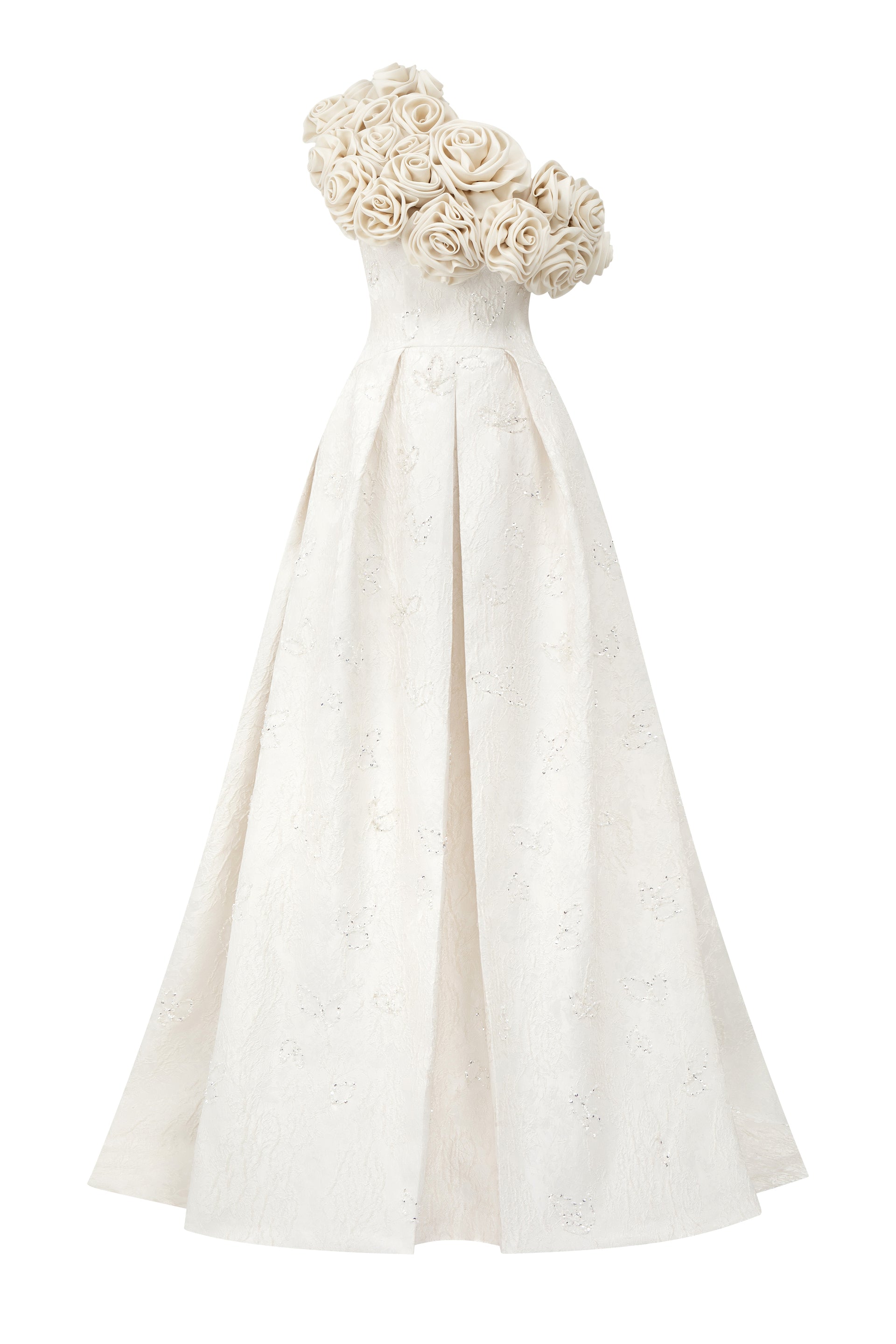 elodie maxi dress Women's Elodie Glitter Maxi Dress S/M/L/XL/XXL/3XL/Customize Ivory MEAN BLVD, Ivory / S
