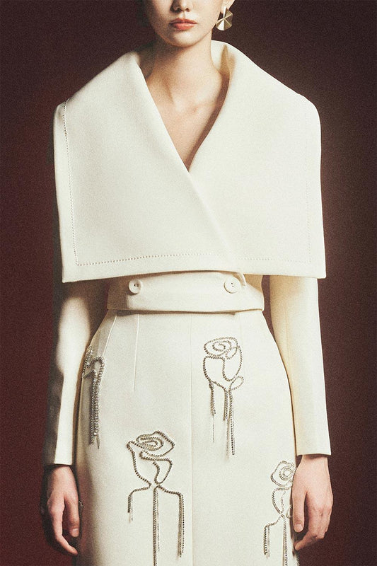 Grayson Sheath Floral Polyester Midi Skirt