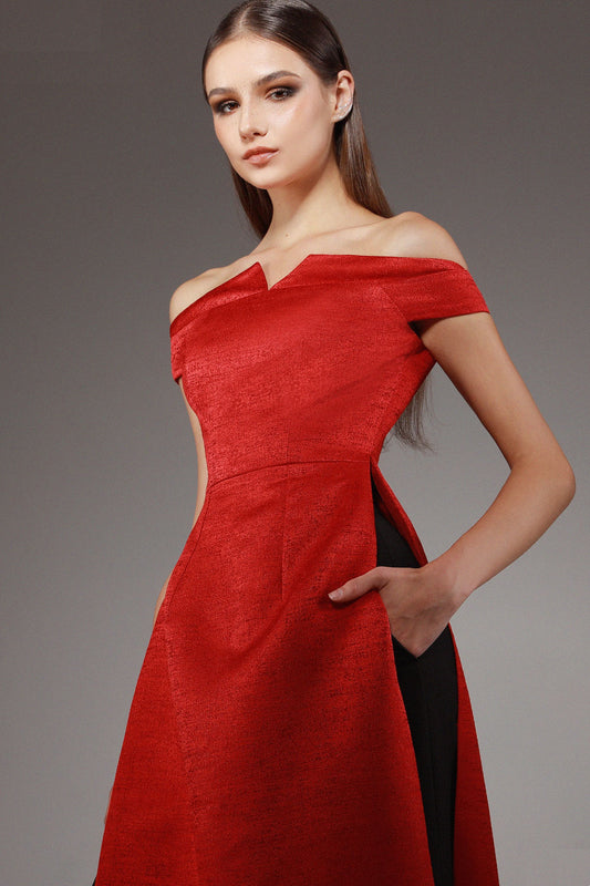 Vigor A-line Back Zipper Brocade Floor Length Ao Dai Set