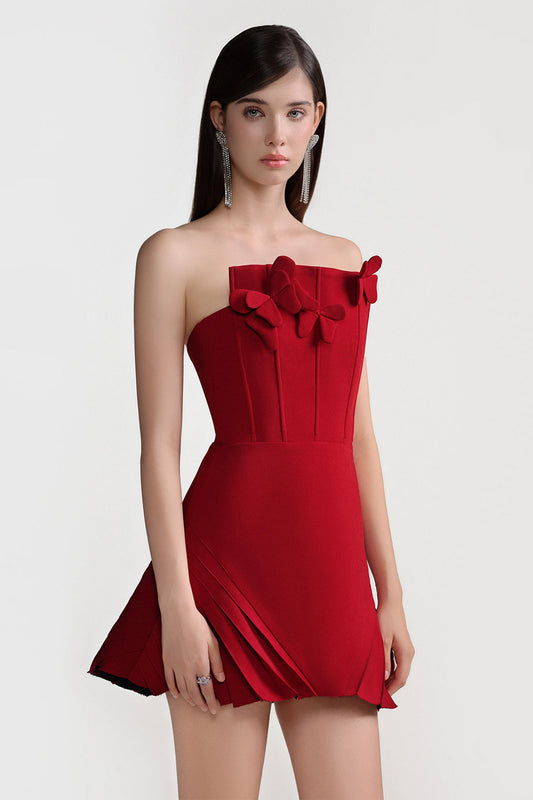 Eden Pleated Mini Dress