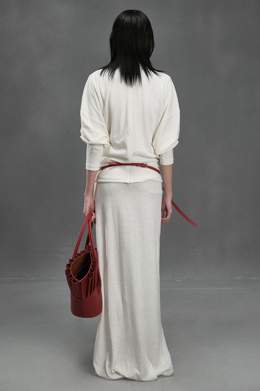 Jellyfish Sheath Turtle Neck Spandex Floor Length Dress