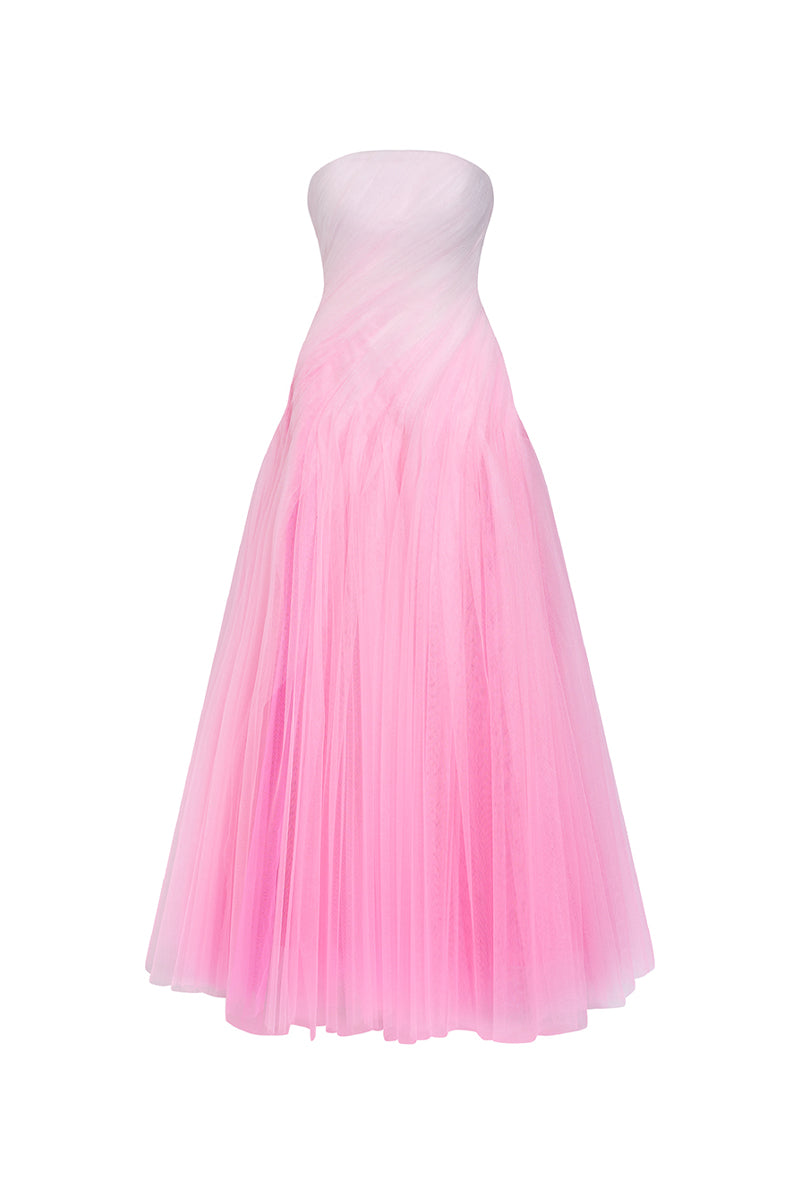 candy pink maxi dress Sorbet Draped Maxi Dress