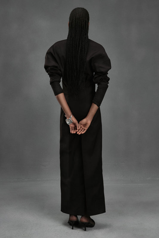 Cyprinid Sheath V-Neck Kate Ankle Length Dress