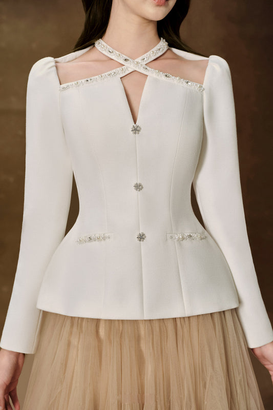 Mirabel Peplum Stone Melani Top