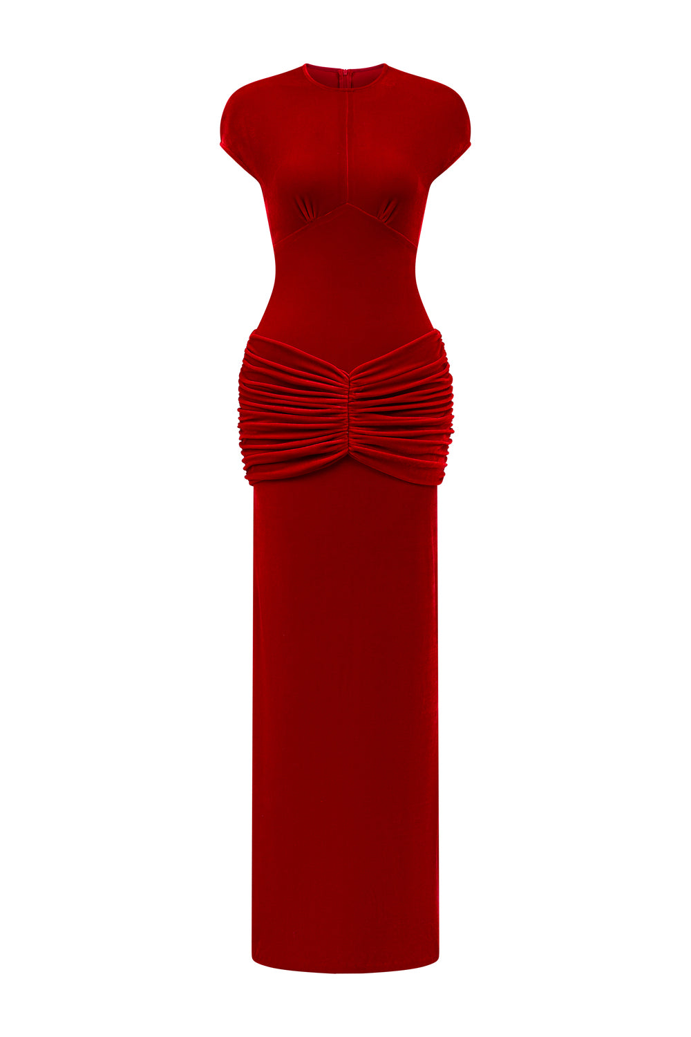 carmine red dress Women's Umber Sheath Gathering Maxi Dress S/M/L/XL/XXL Carmine/Royal  Blue/Emerald/Dusty Rose MEAN BLVD