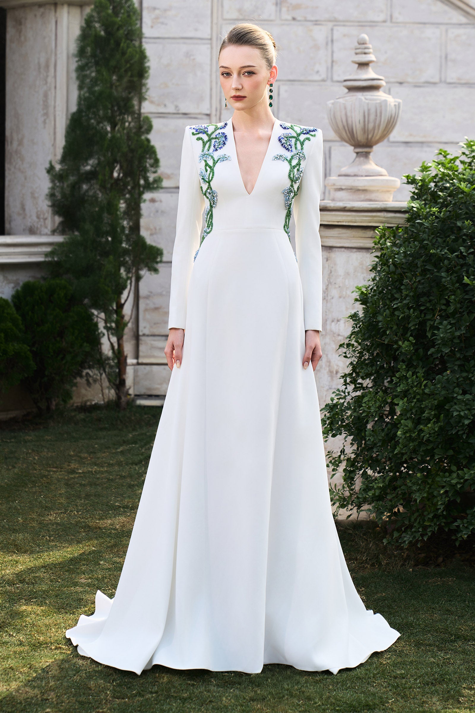 ada maxi dress Women's Adalynn Embroidery Maxi Dress White XS/S/M/L/XL/XXL/Customize MEAN  BLVD