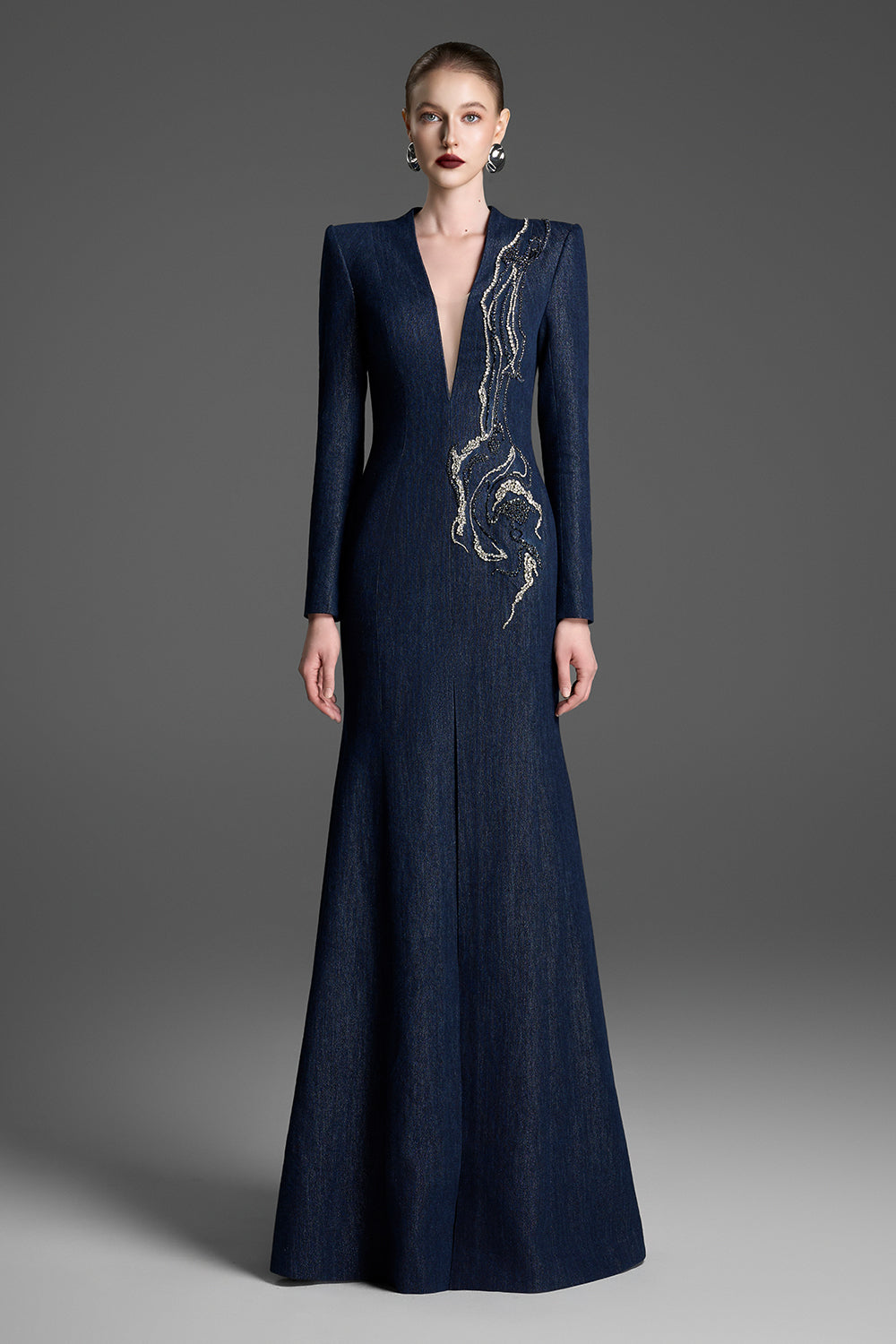 Women's Anika Mermaid Sequin Maxi Dress XXS/XS/S/M/L/XL/XXL/Customize Blue  Depths MEAN BLVD