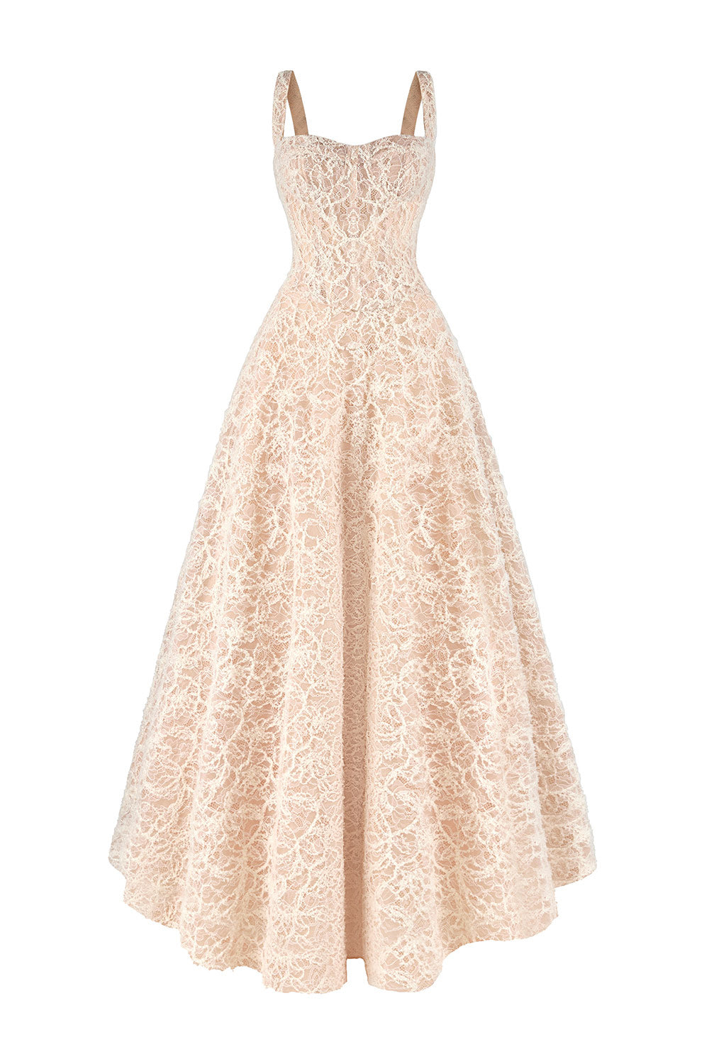 Women's Aurora A-Line Loose Strap Tulle Ankle Length Dress XS/S/M/L/XL/Customize Milky Beige Mean Blvd Milky Beige / L Women's Aurora A-Line Loose Strap Tulle Ankle Length Dress XS/S/M/L/XL/Customize Milky Beige Mean Blvd Milky Beige / L