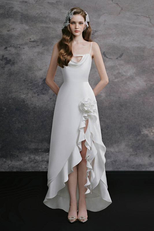 Camy Cowl Ruffle Maxi Dress - MEAN BLVD