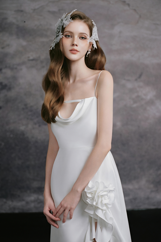 Camy Cowl Ruffle Maxi Dress - MEAN BLVD