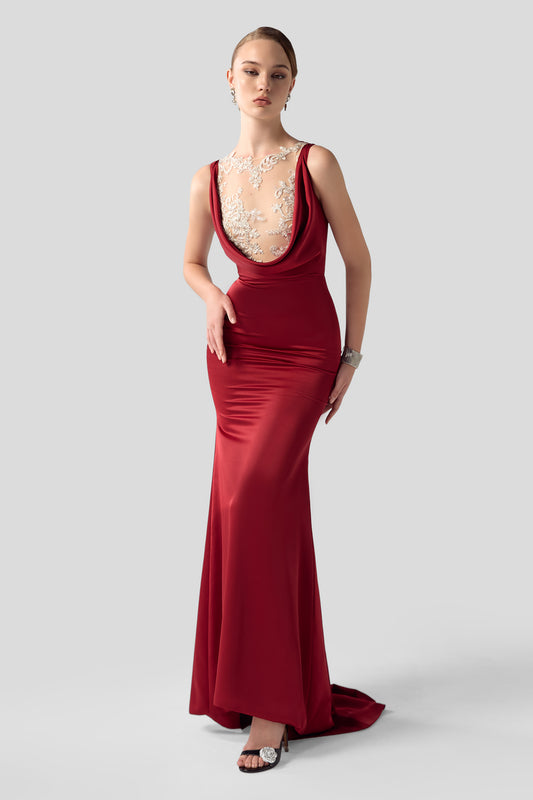 Céleste Applique Maxi Dress - MEAN BLVD