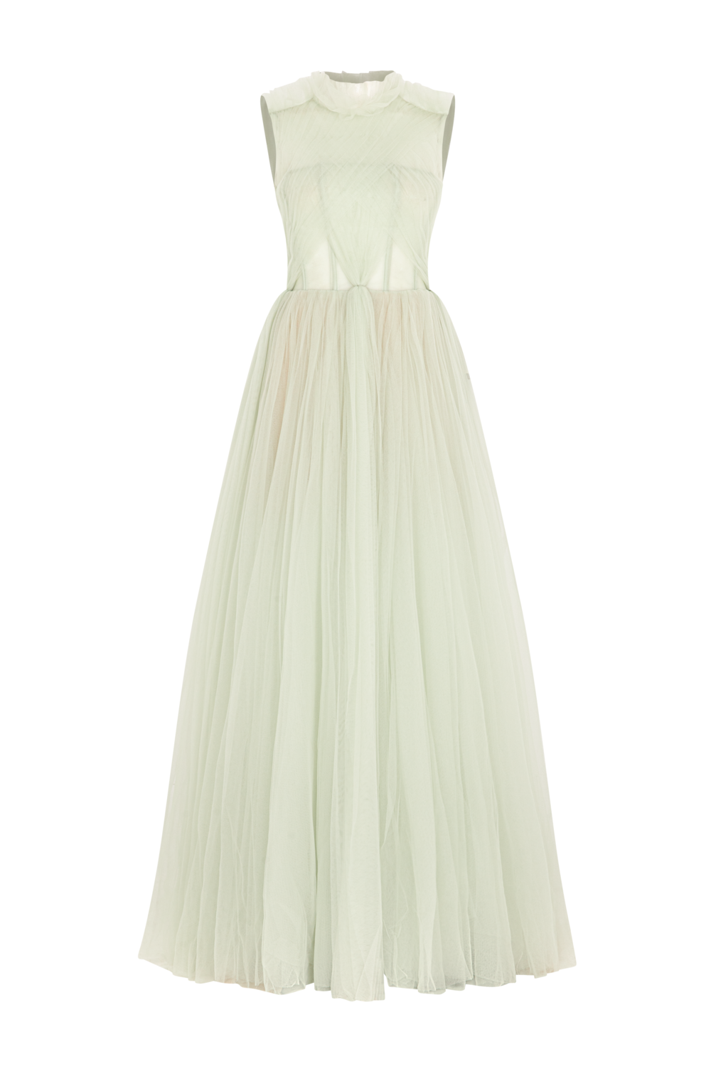 Women's Delysia High Neck Gathering Maxi Dress XS/S/M/L/XL/Customize Pastel  Mint MEAN BLVD