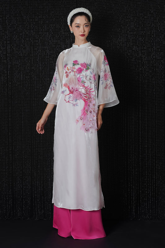 Hong Loan Mandarin Bead Ao Dai Set - MEAN BLVD