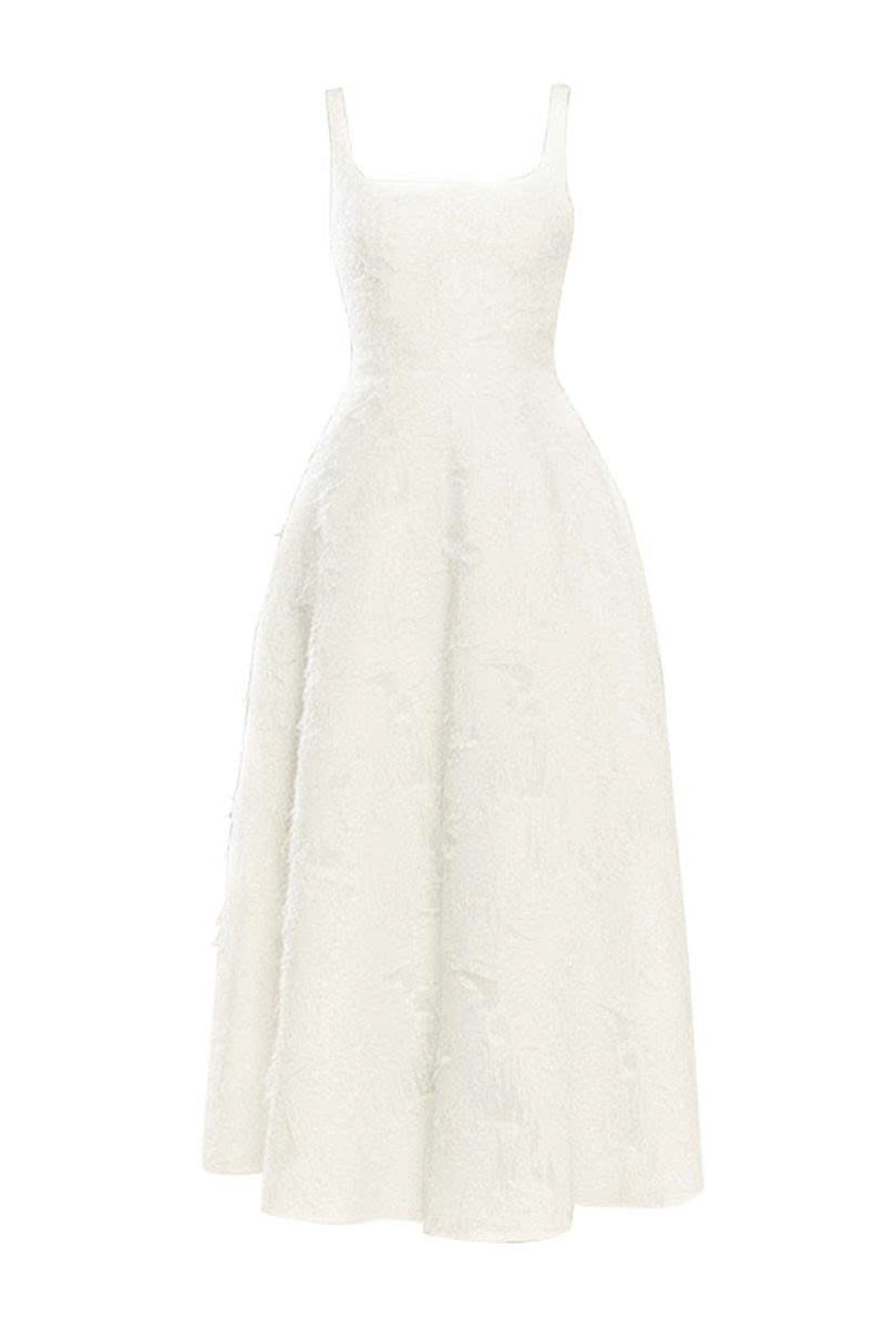 Women's Montsand Applique Midi Dress White S/M/L/XL/XXL/Customize MEAN BLVD White / M