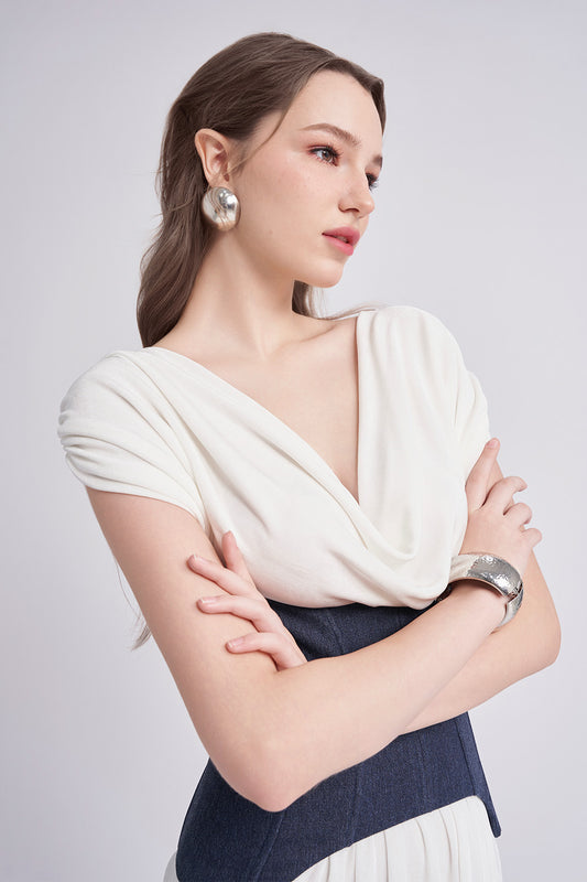 Softly Cocoon Cowl Neck Spandex Ankle Length Set