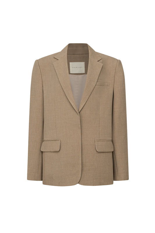 Classy Straight Flap Pocket Polyester Spandex Blazer