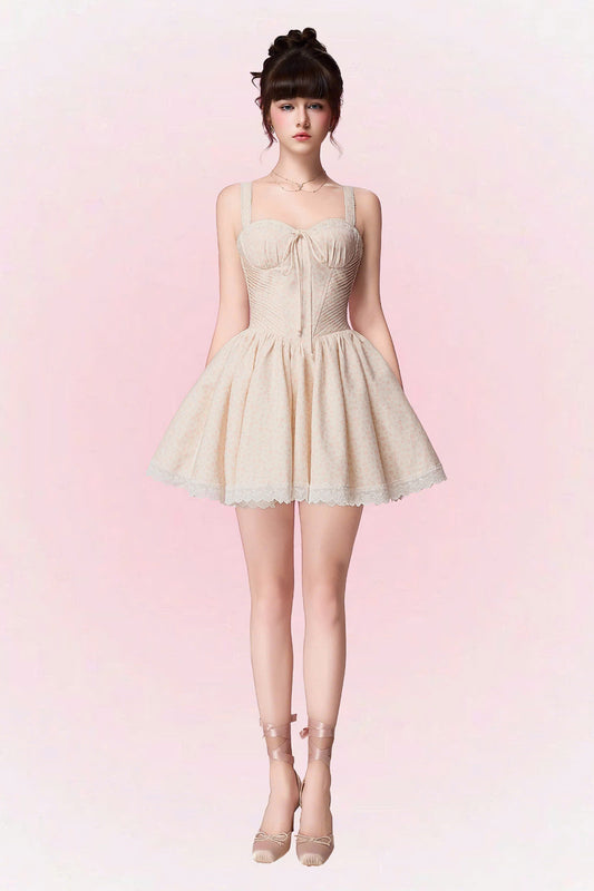 Iris Sweetheart Ribbon Mini Dress - MEAN BLVD