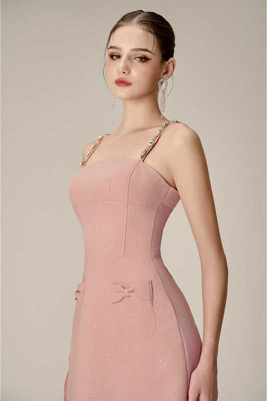 Lestia A-line Camisole Polycotton Calf Length Dress