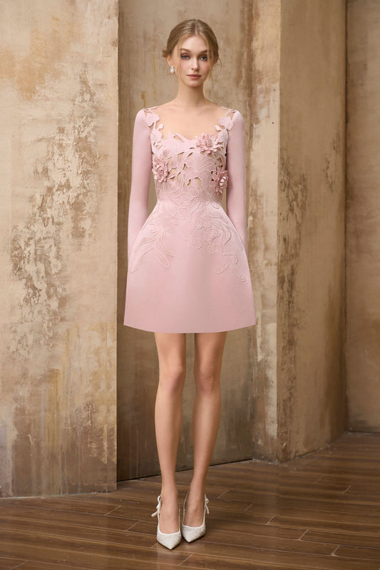 Lucienne Applique Mini Dress - MEAN BLVD