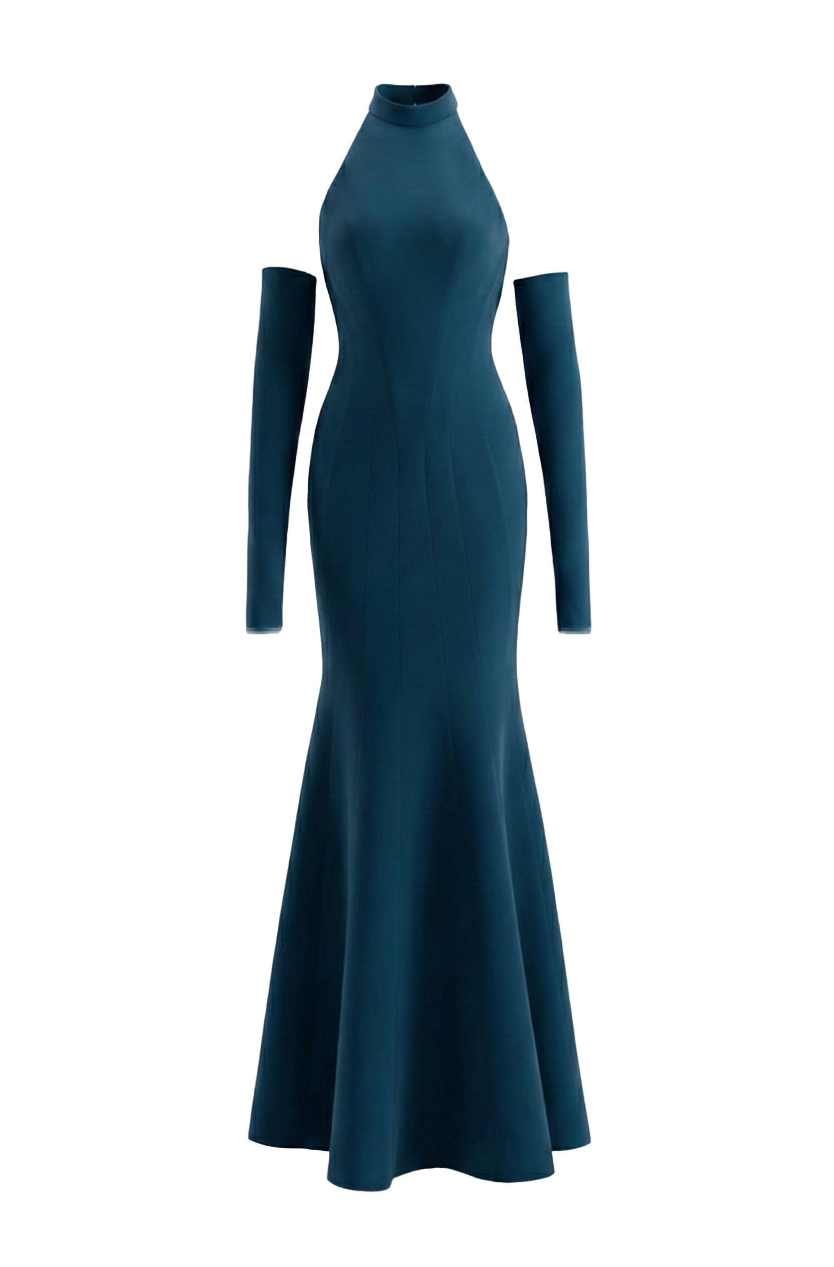 cotton mermaid dress Women's Merina Mermaid Cotton Maxi Dress XS/S/M/L/XL/XXL Blue/Burgundy MEAN BLVD Blue / XS