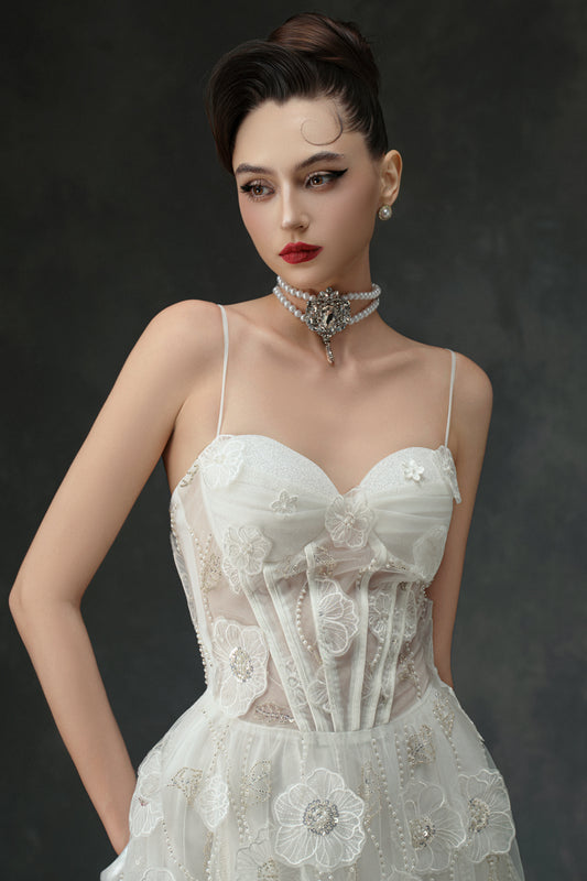 Olivia Sweetheart Bead Midi Dress - MEAN BLVD