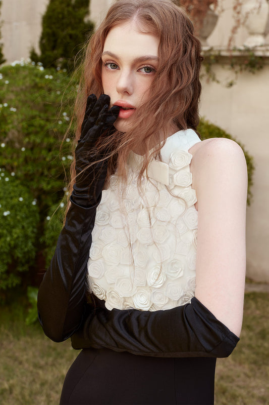 Grace Mermaid Halter Neck Twill Floor Length Dress