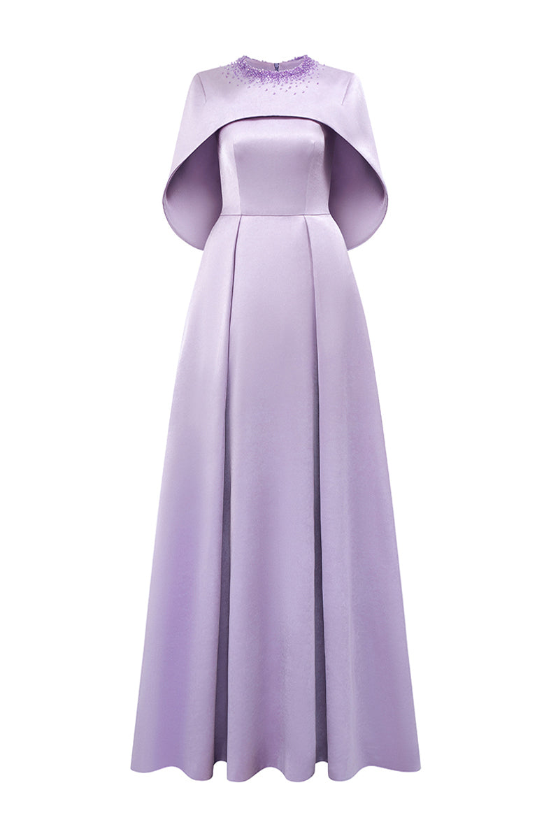 Women's Shay Bead Maxi Dress XS/S/M/L/XL/XXL/Customize Light Lilac/Pastel Pink/Fiery Red/Emerald MEAN BLVD Light Lilac / M